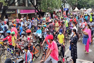 coimbatore news  coimbatore latest news  coimbatore cycle rally  smart city  ஸ்மார்ட் சிட்டி  சைக்கிள் பேரணி  சாலை விழா  அழகான கோவை  கோயம்புத்தூர் செய்திகள்  கோயம்புத்தூரில் சைக்கிள் பேரணி