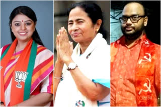 Mamata makes good gains from Bhabanipur  TMC ahead in Samsherganj and Jangipur  മമത ബാനർജി  തൃണമൂൽ കോൺഗ്രസ്  പശ്ചിമ ബംഗാൾ ഉപതെരഞ്ഞെടുപ്പ്  ജംഗിപൂർ  ഷംഷേർഗഞ്ച്  ഭവാനിപൂർ