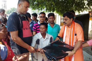 bjp mla distributed needful to Durgapur people