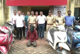 Bhandup police arrest two-wheeler thief; 10 vehicles confiscated