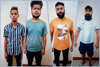 crime branch caught 4 criminals of Rohit Chaudhary gang