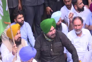 Navjot Sidhu along with other congress leaders arrested