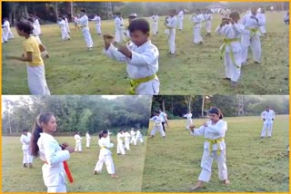 Karate Practice at kalugaon