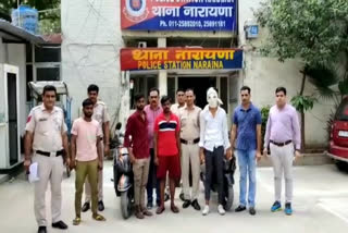 पुलिस की गिरफ्त में आरोपी