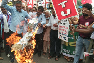 CPIML protest in Patna
