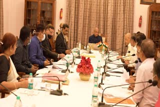 High level meeting in Raj Bhavan