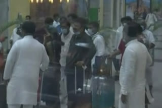 Chhattisgarh Congress MLAs return to Raipur from Delhi