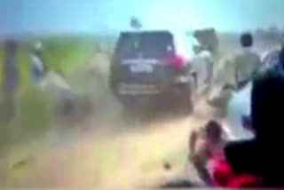 viral video:  Priyanka Gandhi shares video of car running over farmers in Lakhimpur Kheri