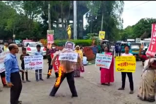 SUCI protest in Lakhimpur