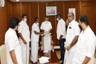 DMK MP TKS elangovan meets kerala cm regarding neet exam