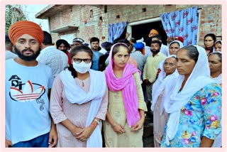 a team of TMC lead by Sushmita Dev visited Kheri of Uttarpradesh