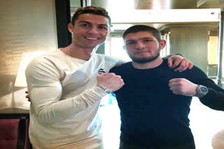 Watch: Footballer Cristiano Ronaldo And UFC Legend Khabib Nurmagomedov Face Off In Friendly Duel