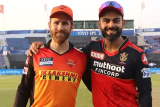 RCB win toss  SRH  IPL 2021  ടോസ് റോയൽ ചലഞ്ചേഴ്‌സ് ബാംഗ്ലൂരിന്  റോയൽ ചലഞ്ചേഴ്‌സ് ബാംഗ്ലൂരിന്  സണ്‍റൈസേഴ്‌സ് ഹൈദരാബാദിനെ ബാറ്റിങ്ങിനയച്ചു  സണ്‍റൈസേഴ്‌സ് ഹൈദരാബാദ്  ഐപിഎൽ  ഗ്ലെൻ മാക്‌സ്‌വെല്ല്  കോലി  വില്യംസണ്‍