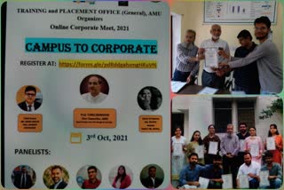 amu training and placement office organized online international corporate meet