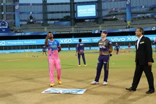 IPL 2021: Rajasthan Royals won the toss opt to bowl against kkr