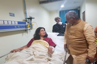 Injured MP Saroj Pandey admitted to AIIMS