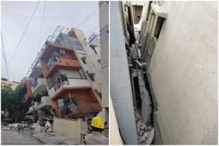 Five storey apartment collapsed