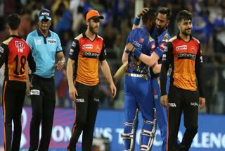 MUMBAI INDIANS  SUNRISERS HYDERABAD  ഐപിഎൽ  മുംബൈ ഇന്ത്യൻസ്  സണ്‍റൈസേഴ്‌സ് ഹൈദരാബാദ്  IPL 2021  IPL  MI  DRH  ROHITH SHARMA  BCCI  PLAYOFF  പ്ലേ ഓഫ്