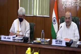 Targeted killings in Kashmir: Amit Shah  LG Manoj Sinha likely to hold discussions in Delhi today  കശ്‌മീർ തീവ്രവാദി ആക്രമണം  തീവ്രവാദി ആക്രമണം  ജമ്മു കശ്‌മീർ ലഫ്റ്റനന്‍റ് ഗവർണർ  അമിത് ഷാ  കേന്ദ്ര ആഭ്യന്തര മന്ത്രി  മനോജ് സിൻഹ  Manoj Sinha  Amit Shah