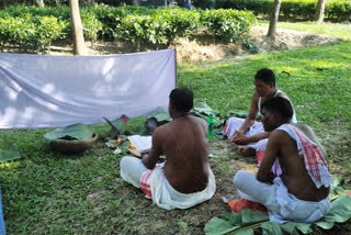 Puja at bank of Gabharu river