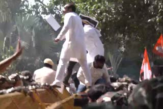 Indian Youth Congress workers hold protest demonstration over Lakhimpur Kheri violence