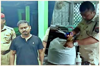 One arrested with Ganja in satgaon