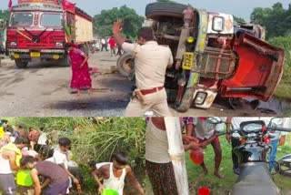 Oil tanker overturned in Bhojpur