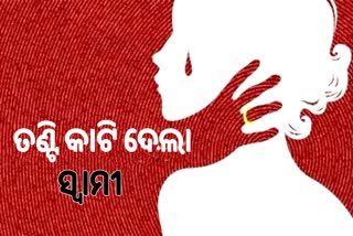 ବଚସାରୁ ହତ୍ୟାକାଣ୍ଡ, ସ୍ତ୍ରୀର ତଣ୍ଟି କାଟି ହତ୍ୟା କଲା ସ୍ବାମୀ