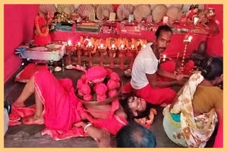 devotee-in-penance-for-navratri-at-kharupetia