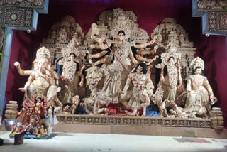 Purulia Nituria Dubeswari Puja Pandals Theme Base on Lakshmi-Narayan temple of Maharashtra