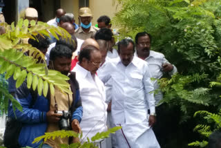 housing board minister muthusamy inspection in coimbatore