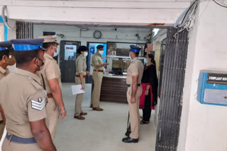 police commissioner inspection in chennai police stations