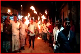 Protest in Manikpur demanding release of MLA Sherman ali