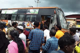 bus accident in uppinangady