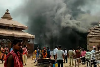Major fire breaks out at Maa Taratarini pitha on the occasion of Mahasaptami