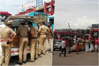 സ്വാകാര്യ ബസുകള്‍  വ്യാജ ഡീസൽ  എം.വി.ഡി  പൊലീസ് പരിശോധന  private buses  fake diesel  Police inspection in Kozhikode  Information that private buses are using fake diesel