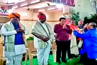 Dewas MP attends Garba program in Hyderabad