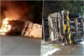 tanker-got-fire-after-engaged-in-accident-in-uttara-kannada