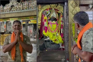 Actor Duniya Vijay visit to Tiruvannamalai Vakrakali temple