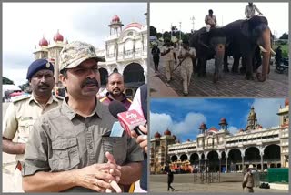 Abhimanyu and elephant team  is ready for Jambusavari