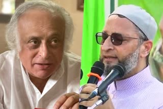 Jairam Ramesh  Owaisi attack Rajnath Singh for his 'Gandhi-Savarkar comment'  say minister trying to rewrite history  Gandhi-Savarkar comment  ആർ.എസ്.എസ്  രാജ്‌നാഥ് സിങ്  വി​നായക്​ ദാ​മോ​ദ​ർ സ​വ​ർ​ക്ക​ർ  അസദുദ്ദീൻ ഒവൈസി  ജയറാം രമേശ്