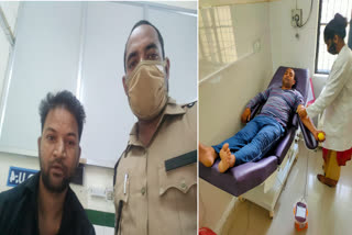 constable gave blood to gangster