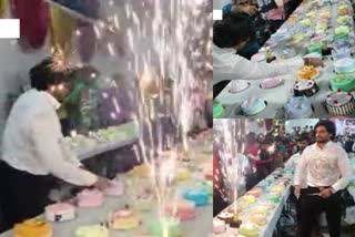 Mumbai man cuts 550 cakes on birthday