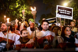 لکھیم پور تشدد معاملہ: یوتھ کانگریس کا اجے مشرا کے خلاف احتجاج