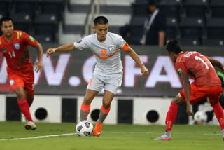 India Captain Sunil Chhetri Breaks Brazilian Legend Peles International Goal Record