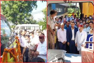 Sadar MLA Subhash Thakur handed over an ambulance