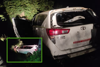 Minister Appalaraju's convoy crashes into fields