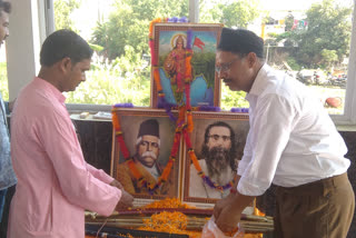 RSS organized weapon worship on Vijayadashmi in Golapganj