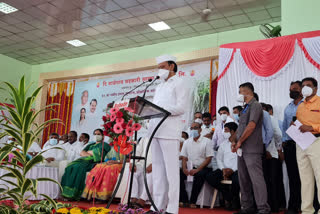 Deputy Chief Minister Ajit Pawar inaugurates the threshing season of Someshwar Sahakari Sugar Factory