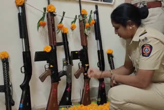 Weapons at various police stations in Thane